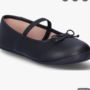 Wonder Nation Black Kids Ballet Flats
